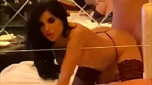alice fire's silicone tits bounce during hotel hardcore with cumshot finale