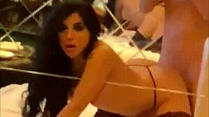 alice fire's silicone tits bounce during hotel hardcore with cumshot finale