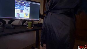 Caring Stepmother Rides Stepson's Cock Cowgirl for Deep Creampie Relief Episode 3