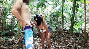 Nothing Beats Pussy in the Woods Sucking Cock Deep