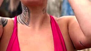 street prostitute offers mystery blowjob or cash as outdoor adventure unfolds
