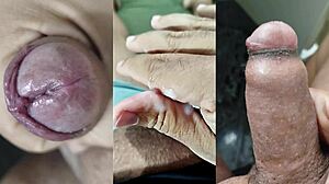 check my small dick foreskin jerks and girlfriends squirt finish