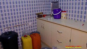 Naughty slut heats up apartment with big black cock pounding