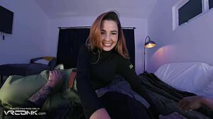 redhead kim delivers deep intense sucking on massive cock in kim possible cosplay parody part one