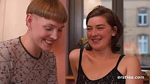 emma and amanita explore hot strap-on passion in their intimate german encounter