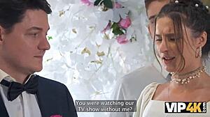 Guests watched my anal creampie wedding fuck