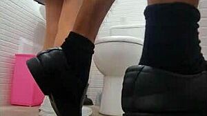 My hot latina teen classmate in miniskirt tempts me after english class