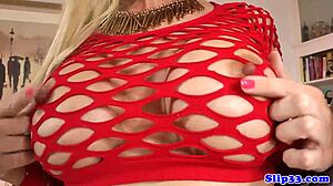 classy bigtitted beauty surrenders to old man's deep creampie