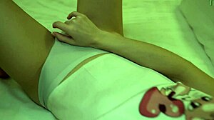 hey, wanna see this adorable bitch rub her pussy before classmate pounds her hard?