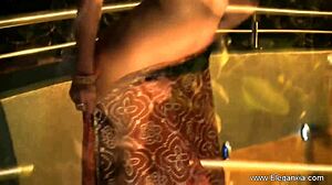 Brunette Bollywood Cougar Teases with Erotic Striptease Dance