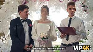 Guests watched my anal creampie wedding fuck