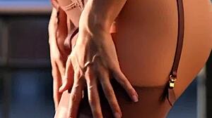 Garter Belt Bra Ignites Deep Fetish Cravings in Stockings