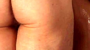 her urgent shower call explodes into rough shaved pussy pounding