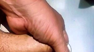 hidden guy in bathroom sink gets exotic asian handjob cum explosion 😈🚿