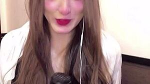i'm obsessed with this busty japanese ladyboy strokin her cock live...