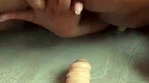 bbw babe goes deep with fat dildo fucking till she squirts everywhere 💦🍑