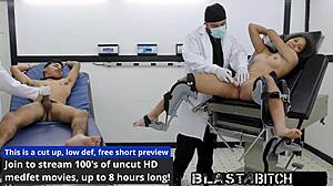 Michelle Anderson takes doctor's creampie as brother watches intently