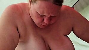 Hey preggo milf with those tender nipples rides cock so good