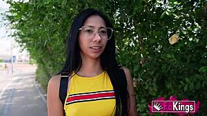 bareback casting this young 18+ brunette she fucks hard doggystyle cowgirl and deepthroat like a wild slut!