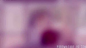 Watch this tiny-titted Asian milf gag on monster cock before hardcore plowing