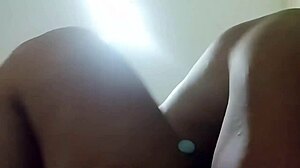 leaked homemade creampie of cheating housewife sucking lover's bareback cock