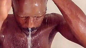 i'm getting all wet during this intense dorm workout