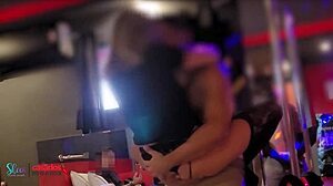 mature blonde brazilian wife gets black cock deep while cuckold watches bed