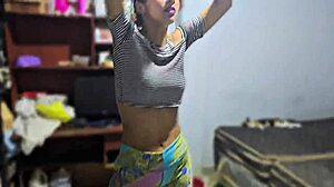 hey bro i was exercising but stepsis saw my ass and got so horny she fucked me instead