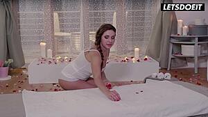 Big Tits Russian Pornstar Gives Erotic Valentine's Massage Letsdoeit