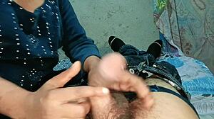 I can't stop watching this Indian bhabhi deepthroat big cock and swallow every drop of cum