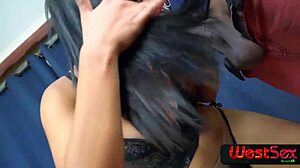 naughty brunette bride thayna santos begs for tony tigrão's cock deep in ass during wild wedding fuck