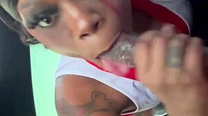 Cheerleader Sextapes with Big Black Cocks Creampie and Facial Cumshots
