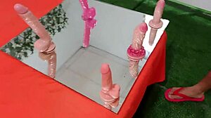 Dirty Latina flashes big cock in sexology casting class?!