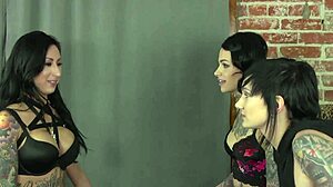 leigh raven lily lane nikki hearts heat up bed with lesbian threesome action