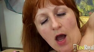 redhead mommy rides passionately with emojis 🔥💦