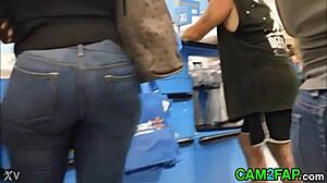 Wow! Peek this hidden cam BBW ass shaking in secret high-def glory!