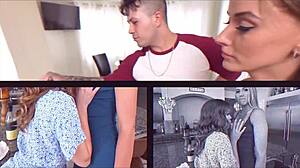 Proud Stepmom Teases Stepson's Cock In Yoga Thong Before Wild Cowgirl Send-Off!