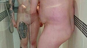 hey wanna join our wet shower fuck with sammie flashing her tight tits n pussy?