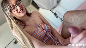 Putalocura Teen Blonde Craves Cum Powder With Torbe's Thick Load