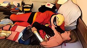 granny wonder woman lures mr incredible into cheating missionary pound