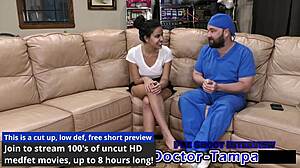 Dr Tampa handles my wild moans as patient Alix Avery backstage