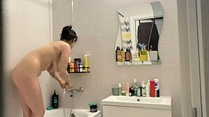 Stop you caught me tonguing friend's pussy in bathroom!