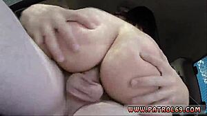 Pale cutie teen licks her own cum after wild border banging in police uniform