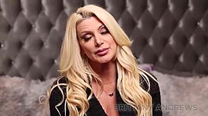 yo horny busty blonde brittany andrews fingers her wet pussy while dirty talking joi