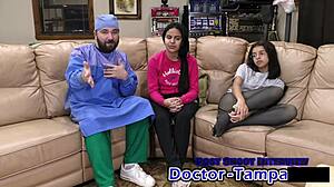 Dr Tampa handles my wild moans as patient Alix Avery backstage