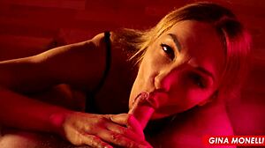 Sexy Milf Ass Sways As She Deepthroats Cock Swallows Every Cum Drop