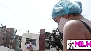 yo, quickie in my tight venezuelan pussy before work - street caught latina!