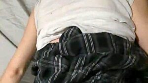Stepdad punishes pregnant student slut rough doggystyle creampie screaming!