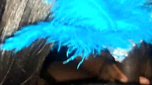 masked ebony slut sucks my big cock till cum in mouth