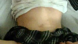 Stepdad punishes pregnant student slut rough doggystyle creampie screaming!